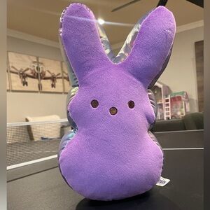 Peeps Purple Bunny Plush Pillow 12”